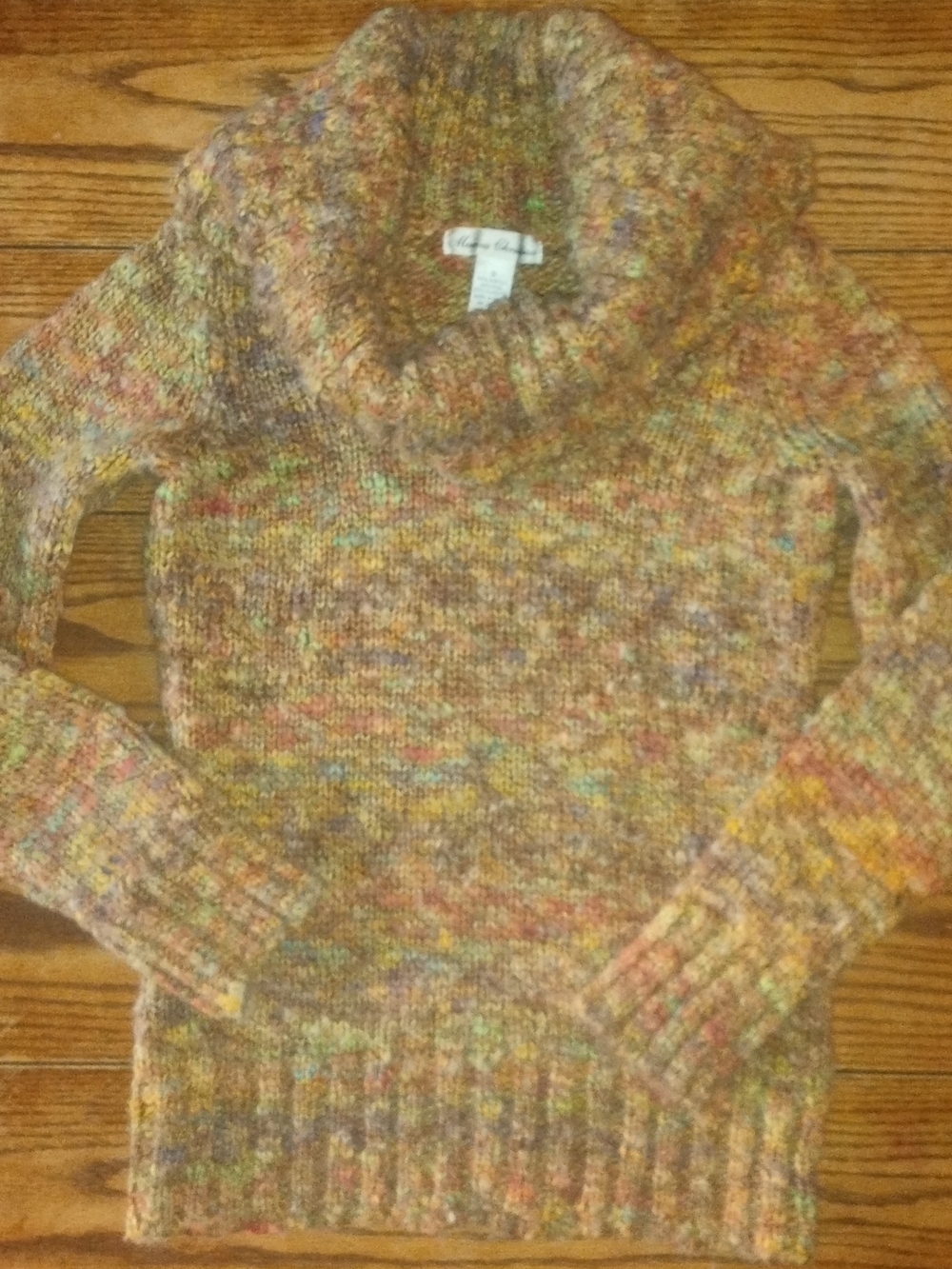 Marisa Christina Wool Blend Size Small Cowl Neck Sweater